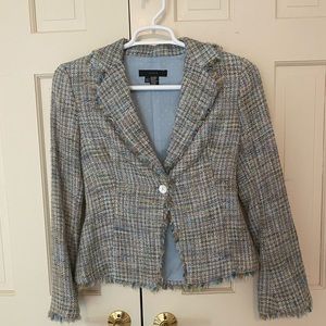 Zara tweed blazer and skirt